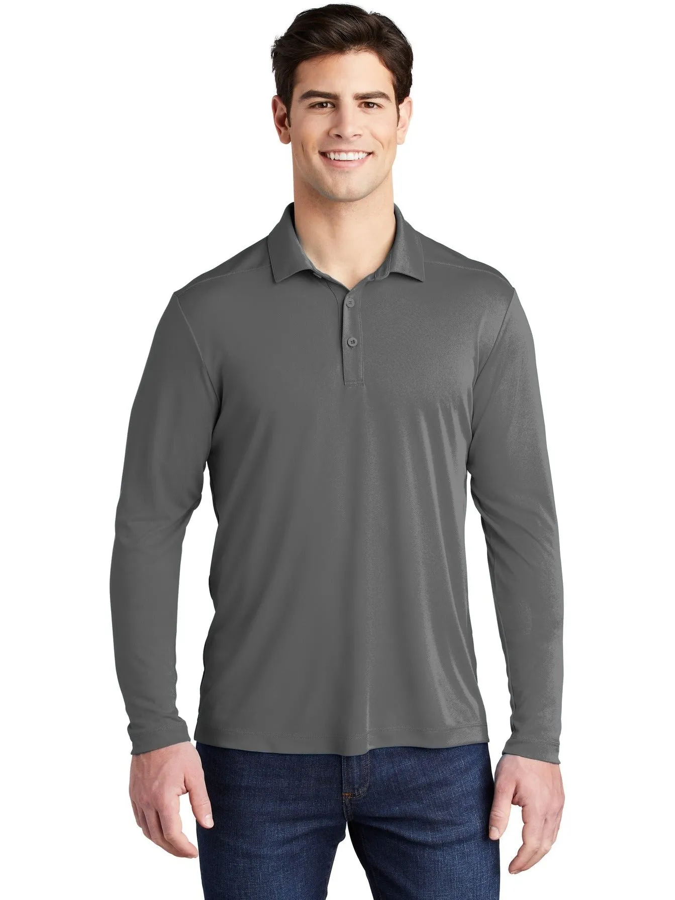 Sport-Tek Posi-UV Pro Polo with Long Sleeves