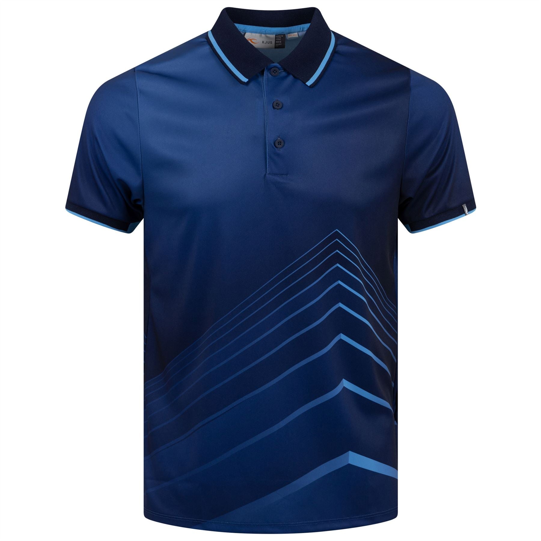 Spot Print Polo Shirt - Atlanta Blue/Bermuda - Spring/Summer 2023