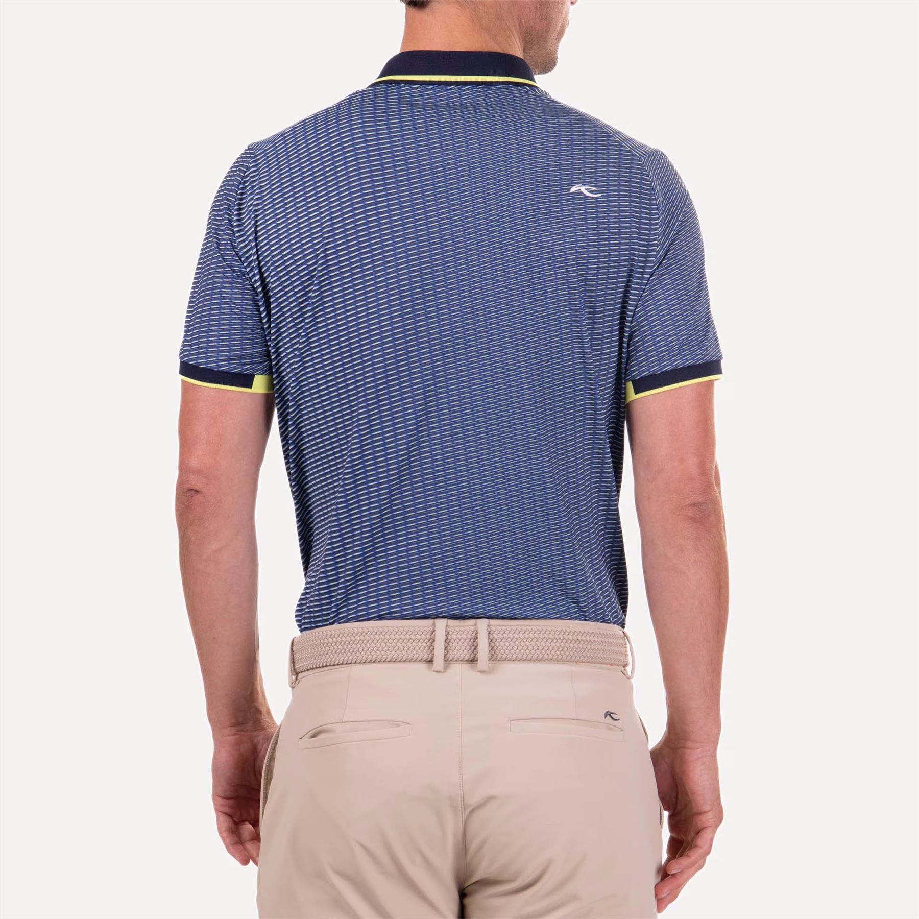 Spot Printed Polo Shirt in Atlanta Blue/Blue Fog for SS24