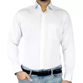 Spotted white formal shirt