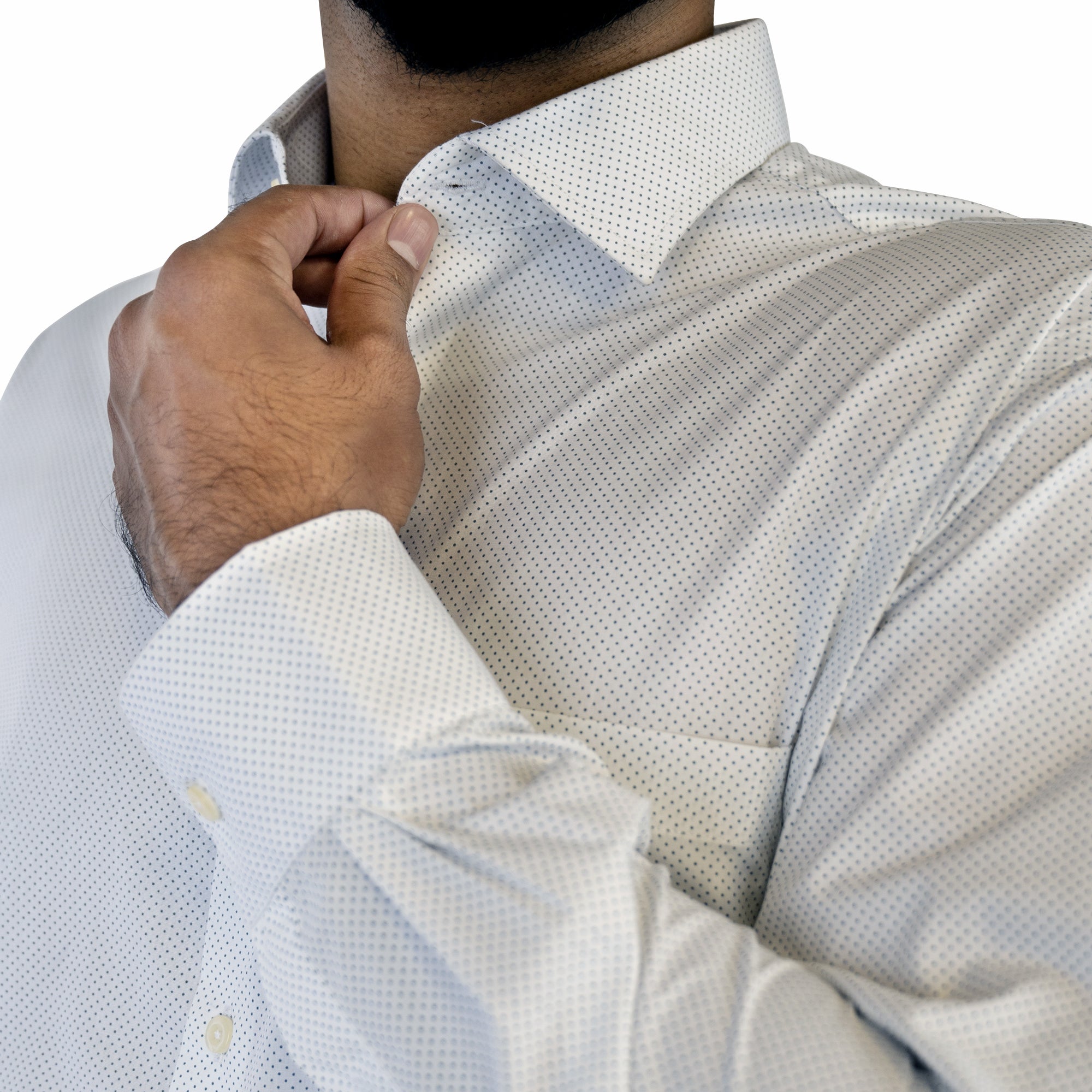 Spotted white formal shirt