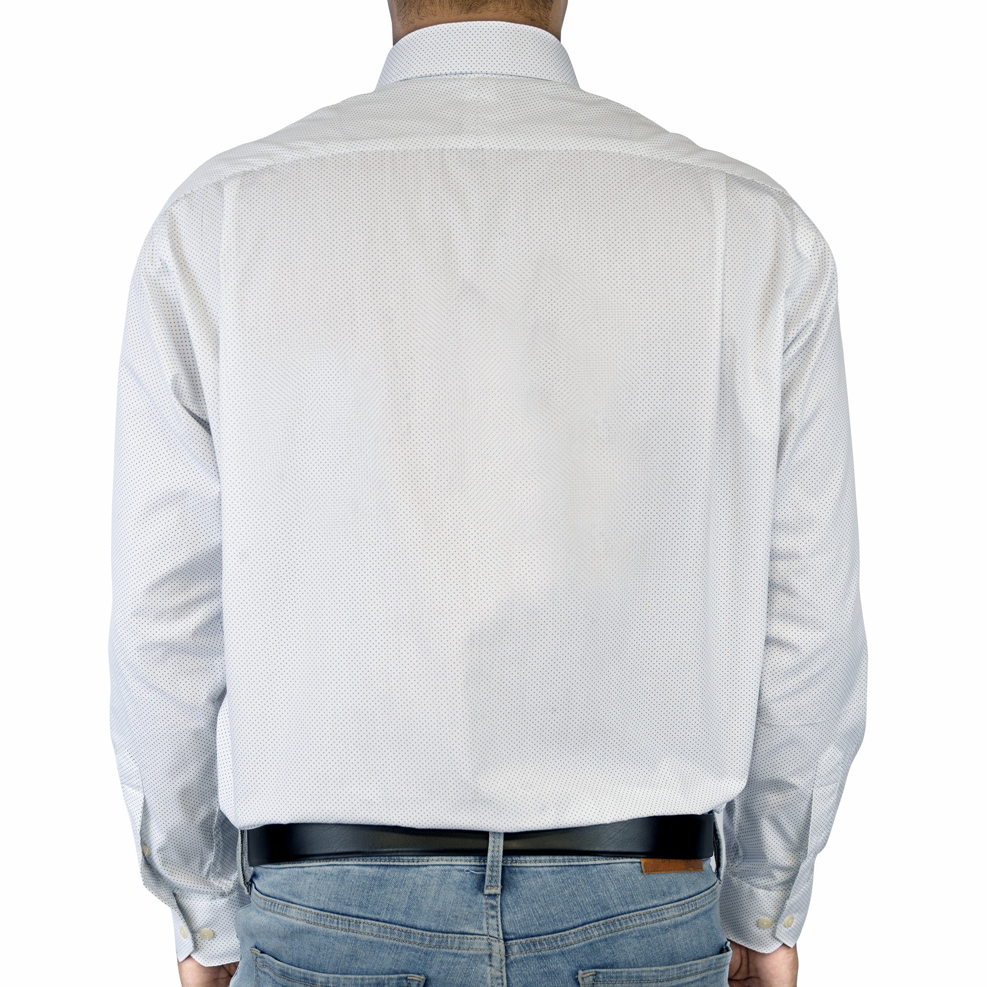 Spotted white formal shirt