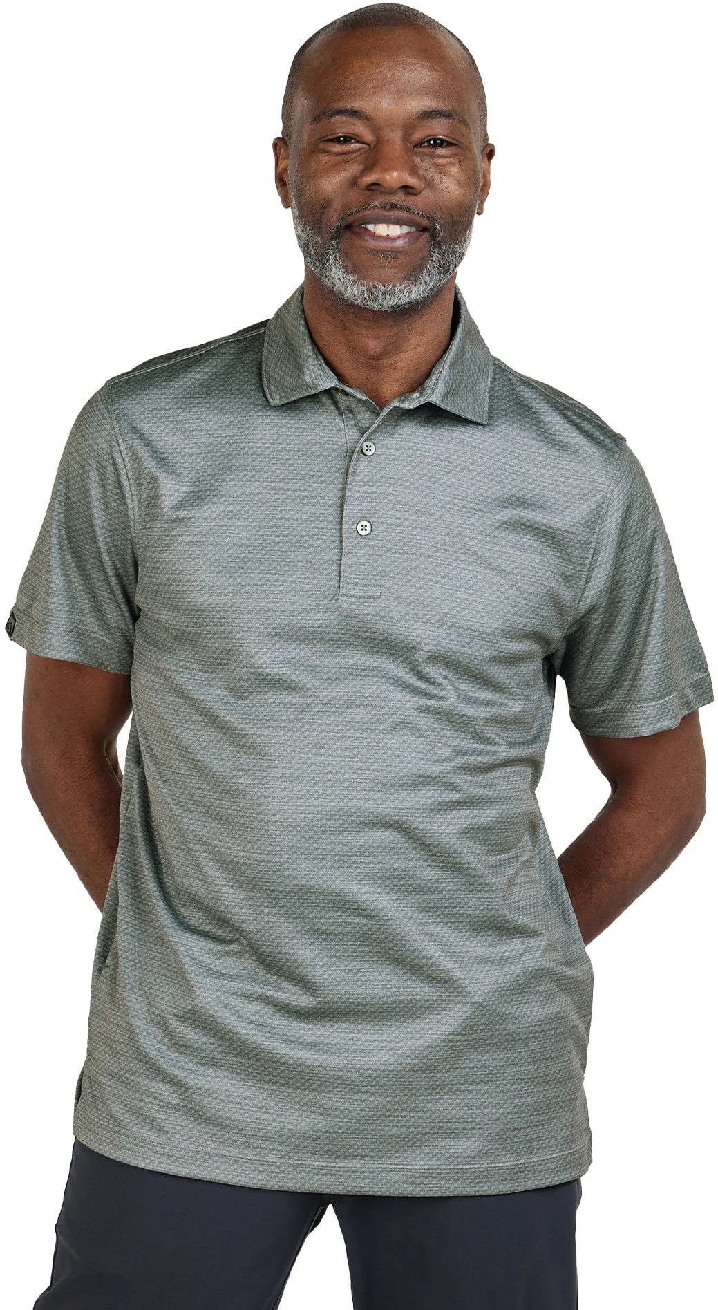 Storm Creek Unwinder Printed Bamboo Short Sleeve Polo