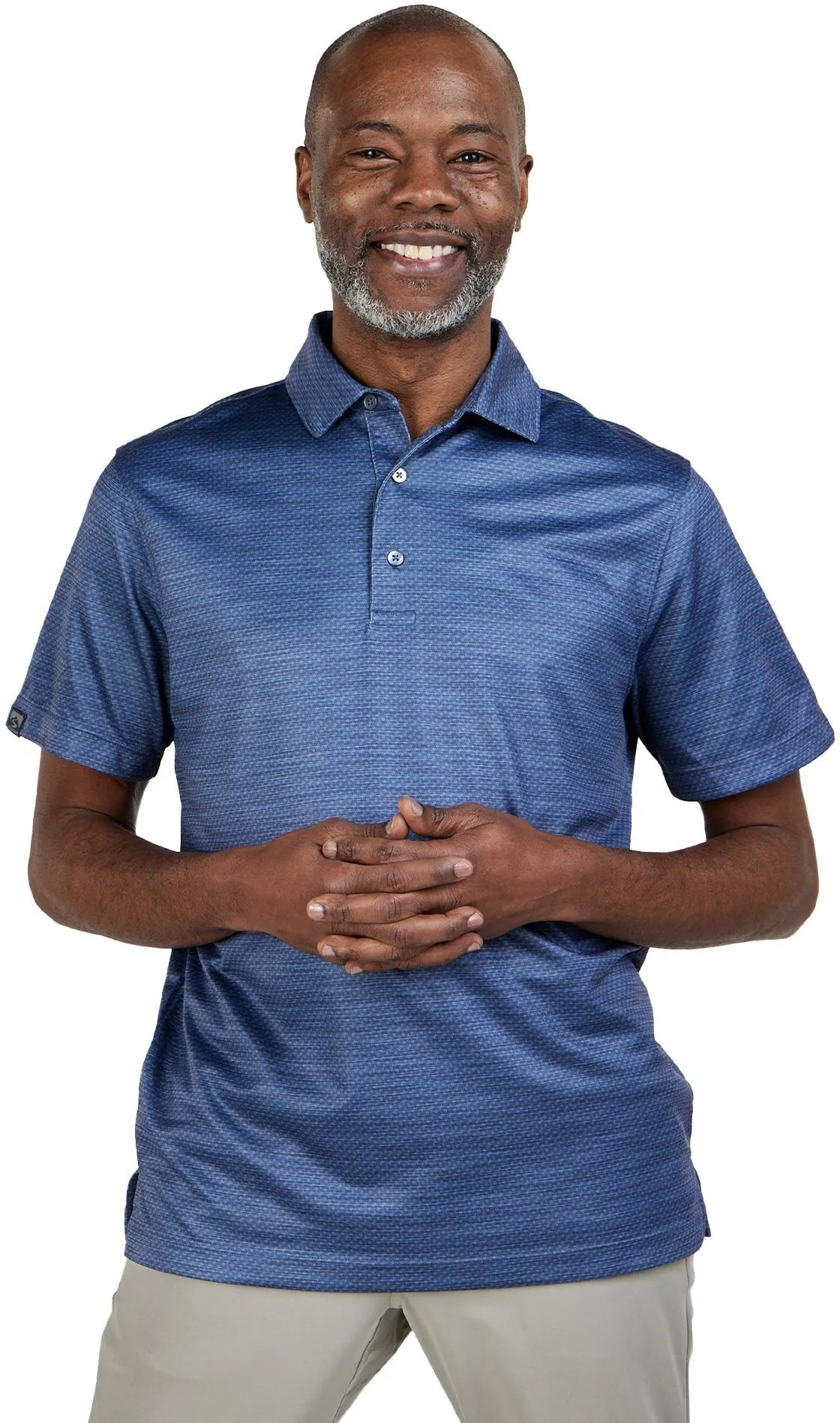 Storm Creek Unwinder Printed Bamboo Short Sleeve Polo