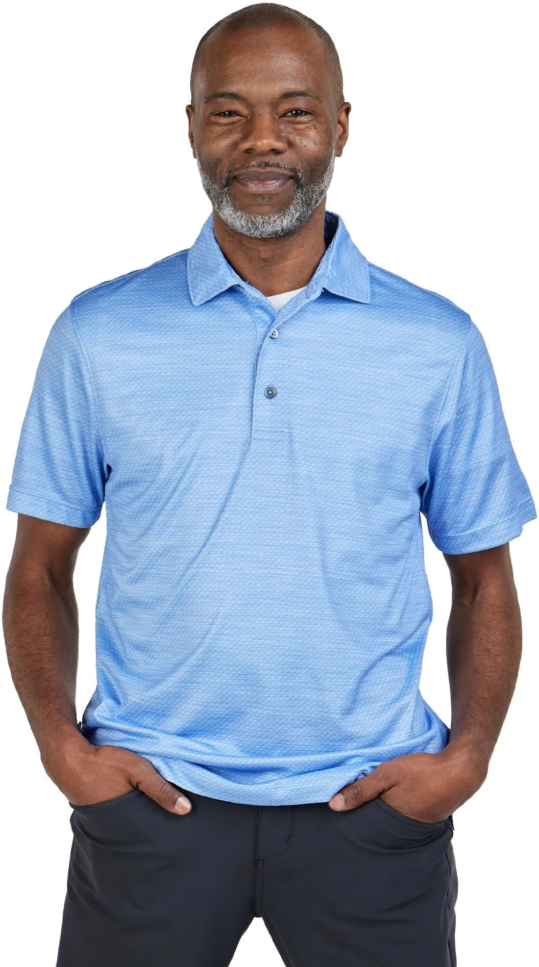 Storm Creek Unwinder Printed Bamboo Short Sleeve Polo