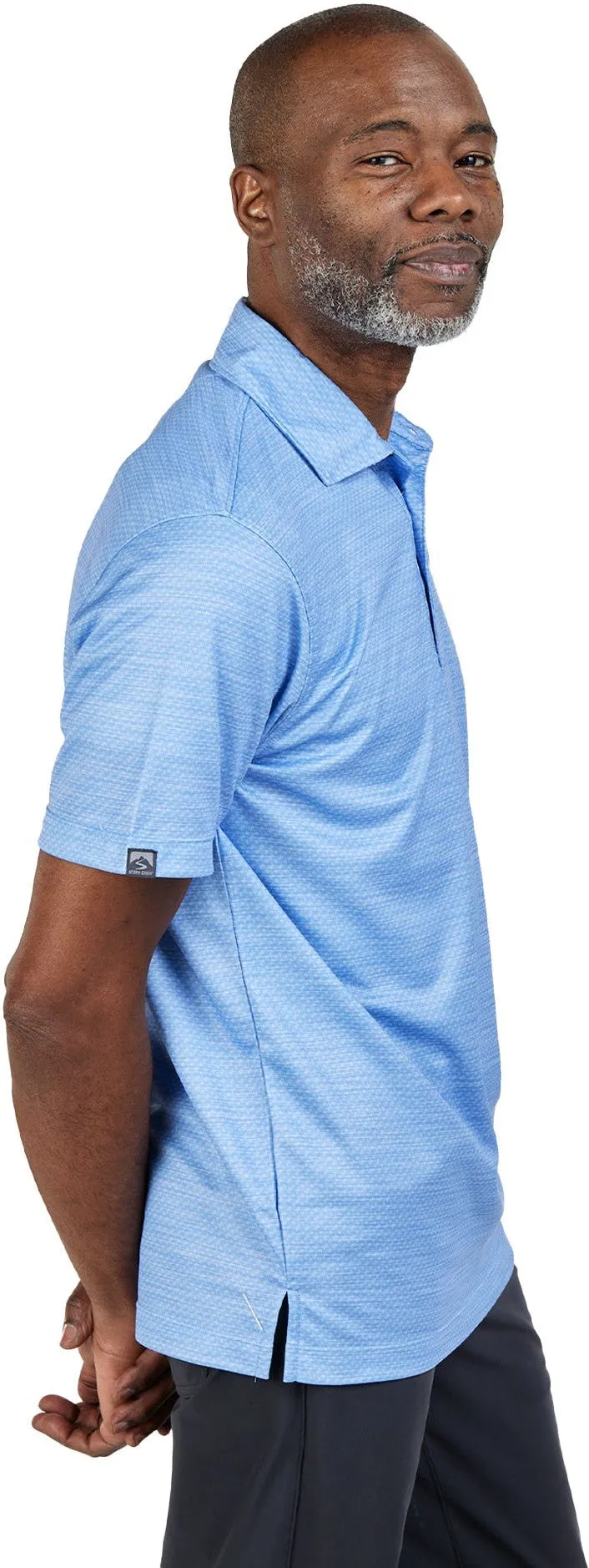 Storm Creek Unwinder Printed Bamboo Short Sleeve Polo