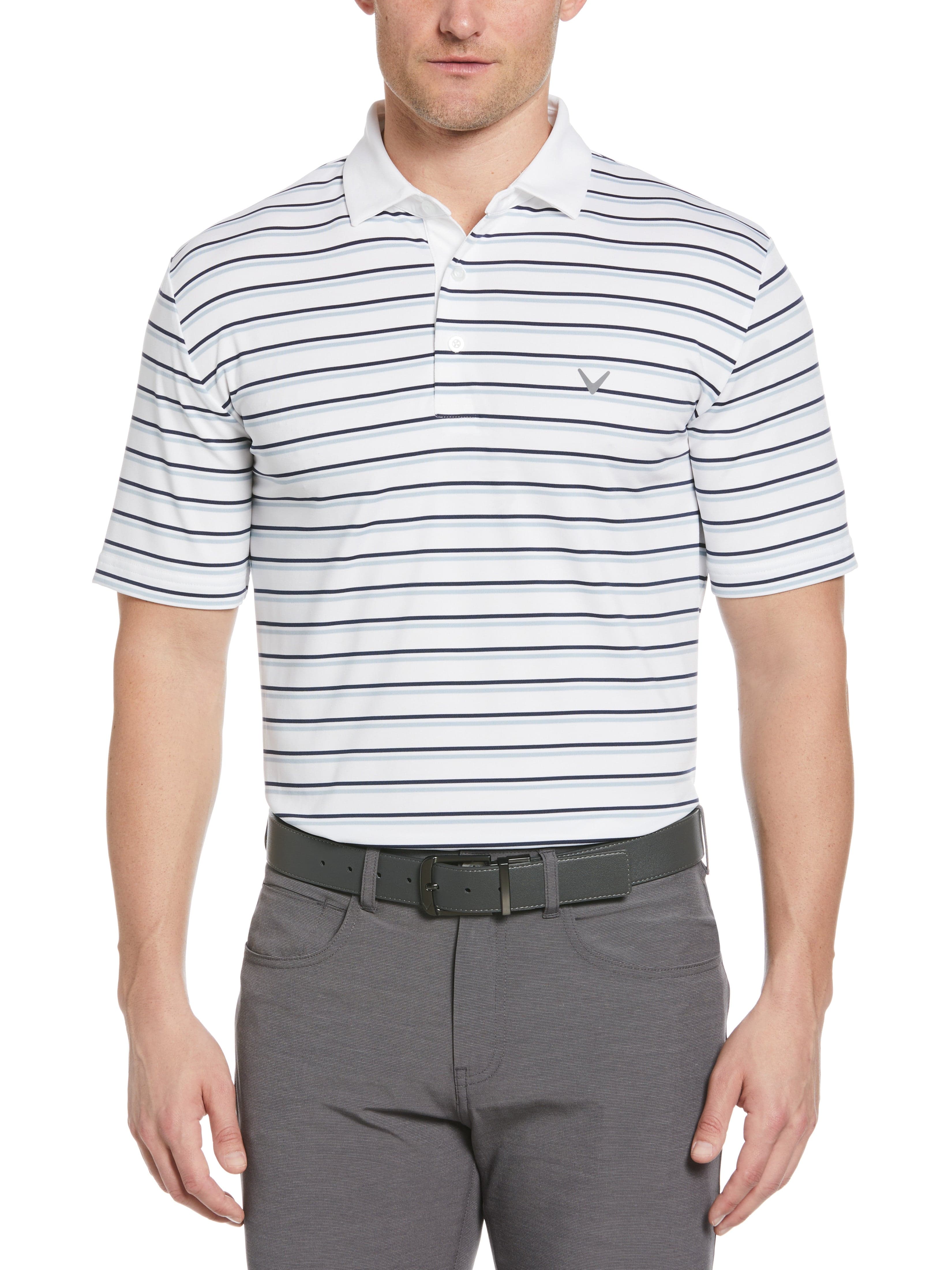 Striped Men's Golf Polo Shirt