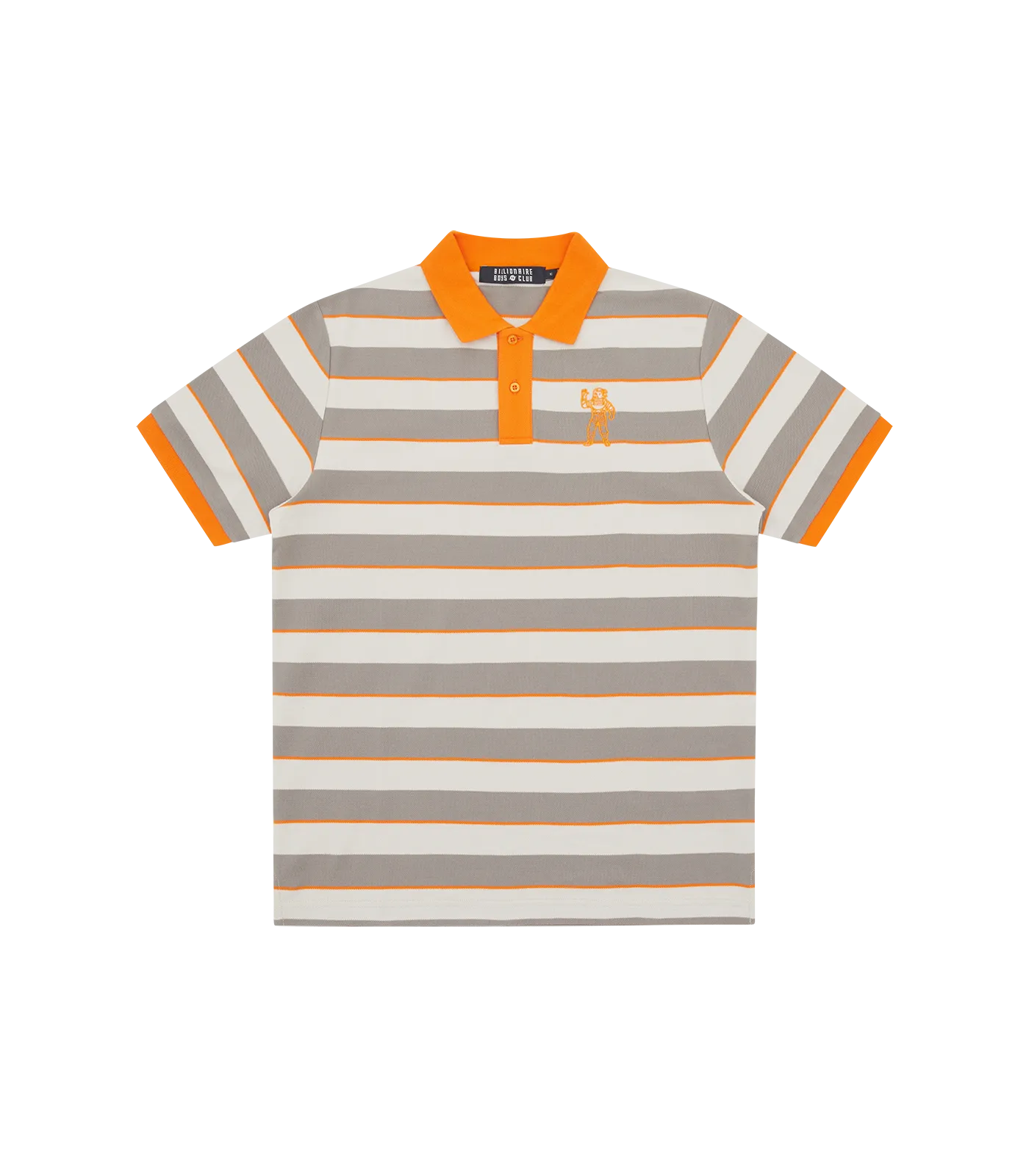 Orange Stripe Striped Polo Shirt