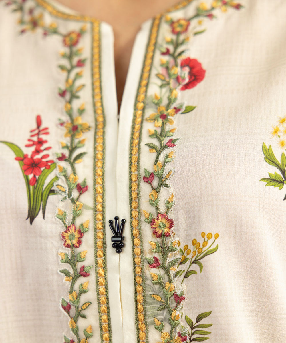 Stylish Embroidered Shirt for Lawns