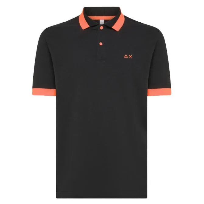 SUN68 polo shirt with big stripe design - A34121-11