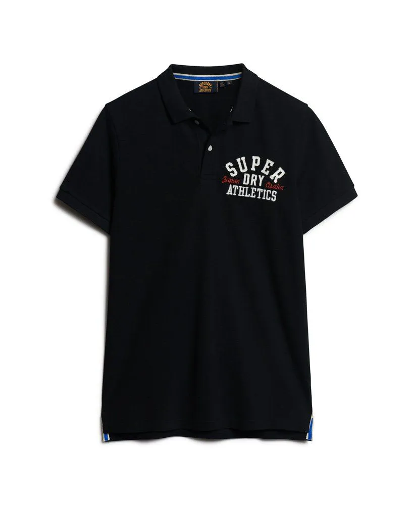 Superdry Black Classic Applique Logo Polo Shirt