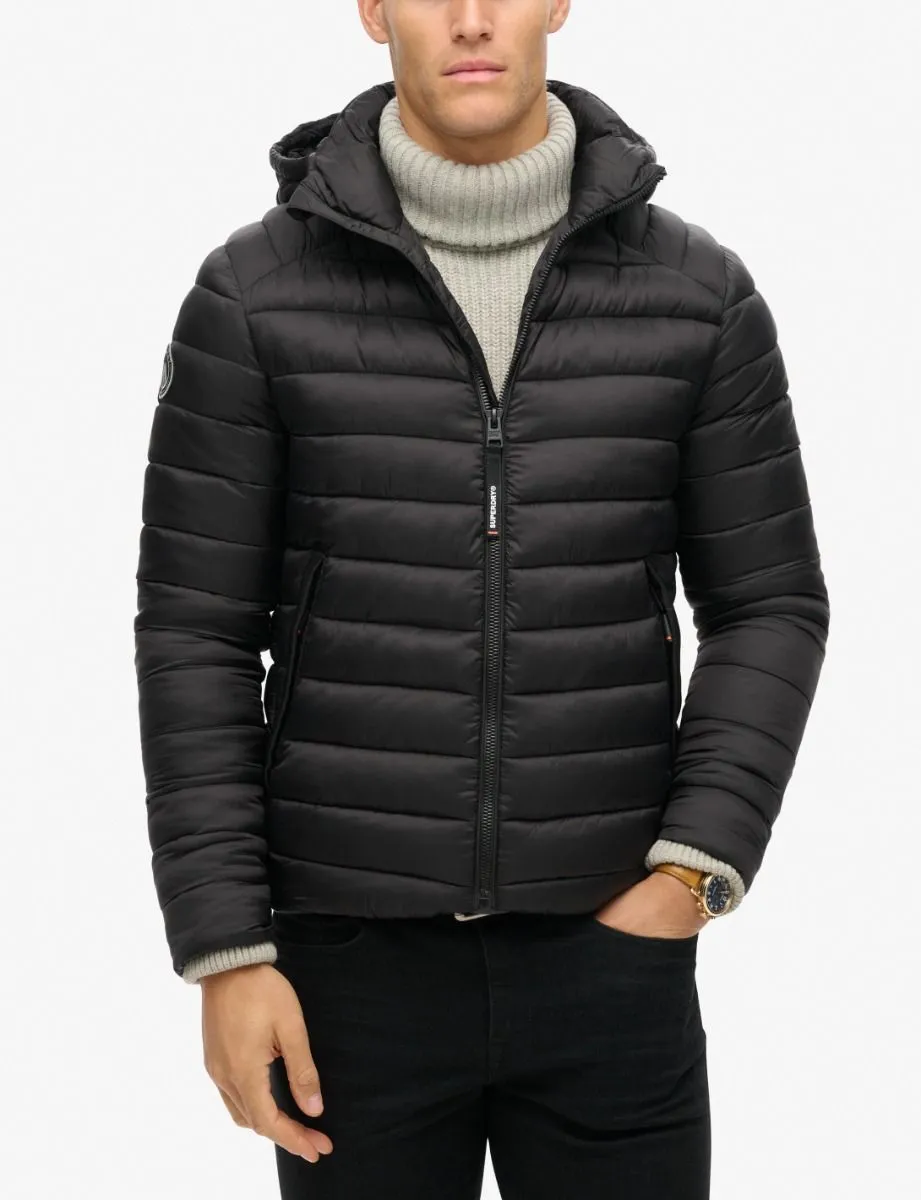 Superdry Hooded Sport Padded Jacket Black