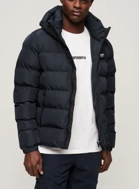 Superdry Hooded Sport Puffer Jacket - Eclipse Navy