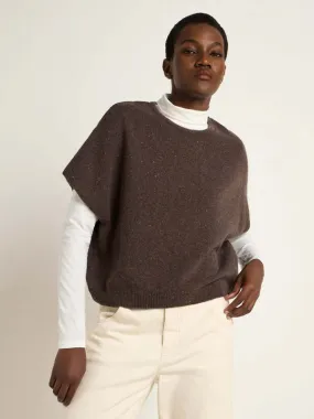 Brown Sleeveless Sweater - Men's Fashion Jump.start.