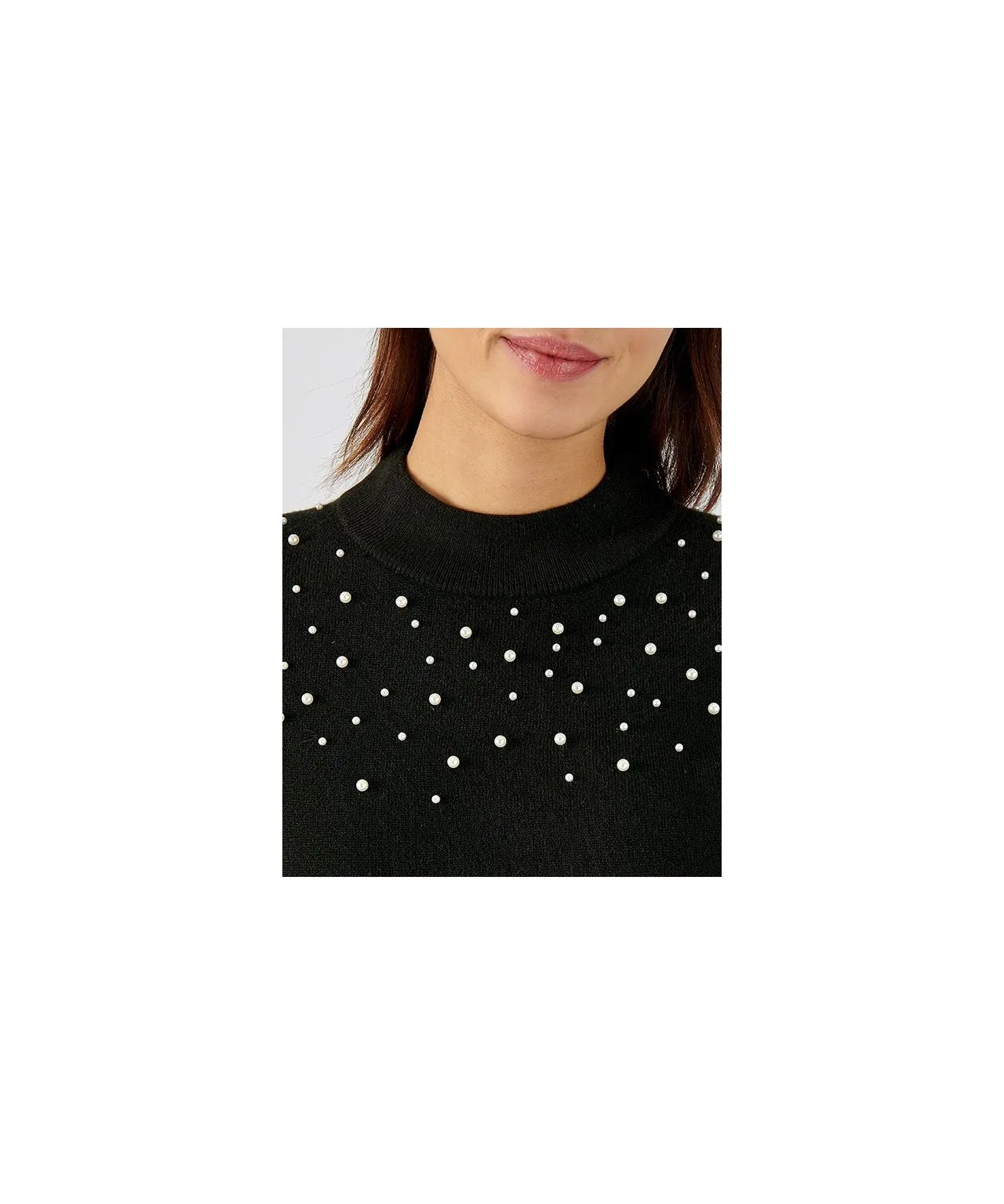 Pearl Embellished Sweater - Shop Now