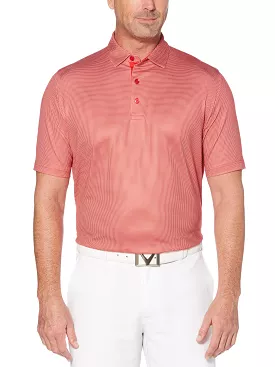 Swing Tech Printed Gingham Polo for Men