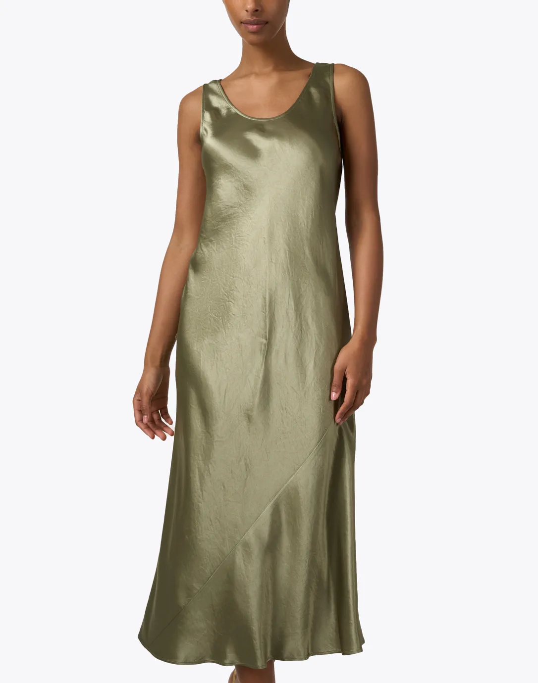 Talete Sleeveless Green Dress by [Brand Name]