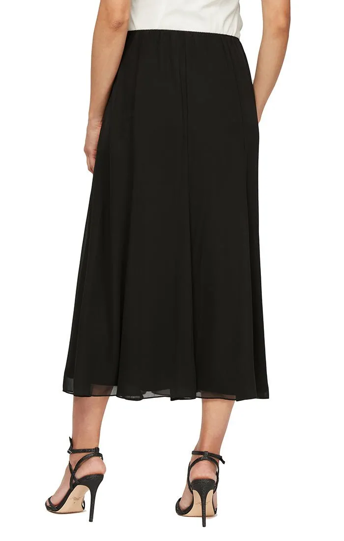 Chiffon Skirt Tea-Length Panel