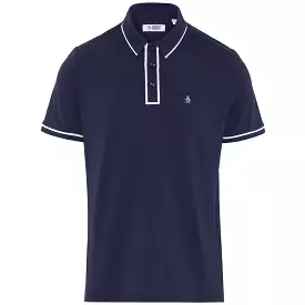 Technical Earl Nylon Stretch Polo, Black Iris, SS24