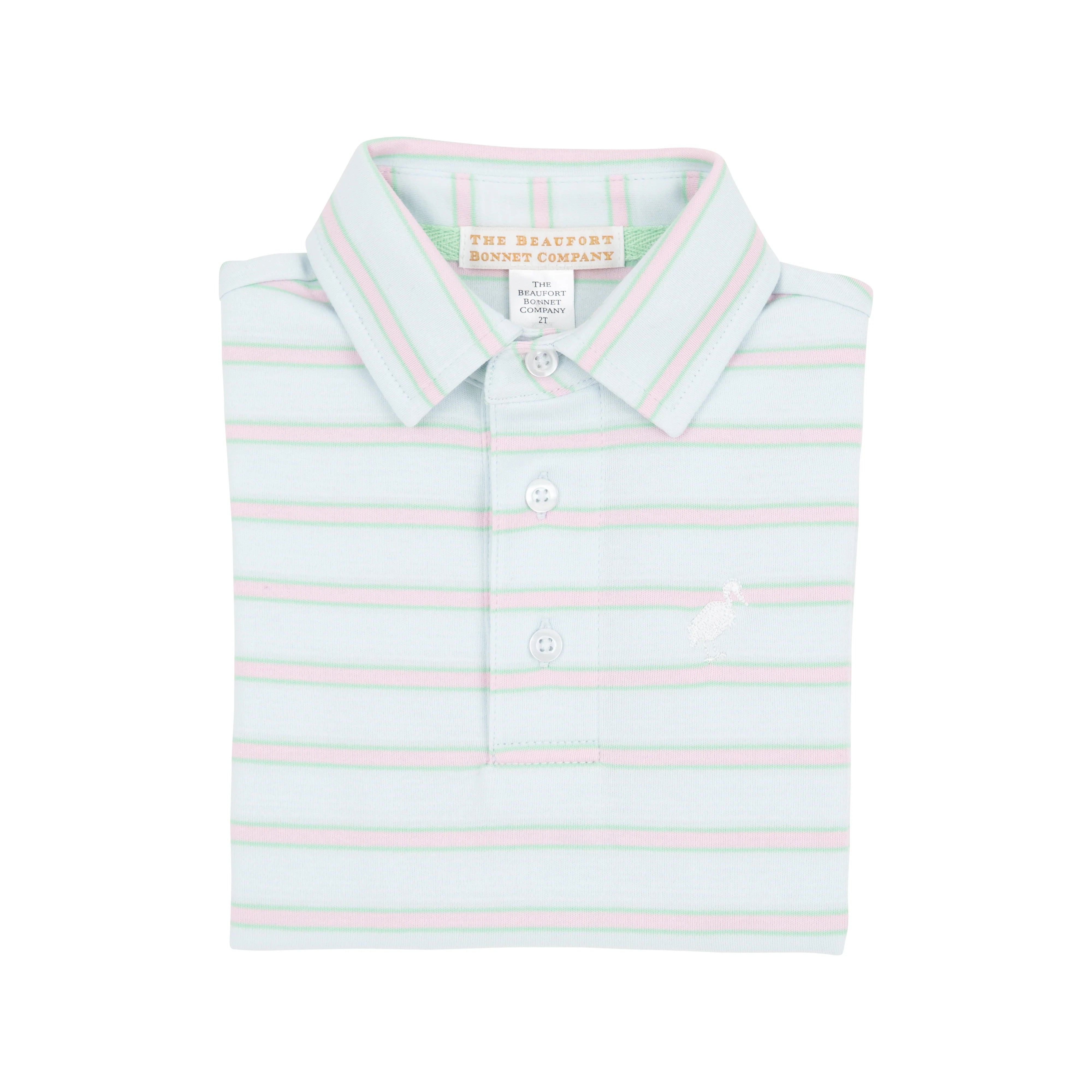 The Beaufort Bonnet Company - Buckhead Blue, Gracebay Green, Palm Beach Stripe SS Prim & Proper Polo