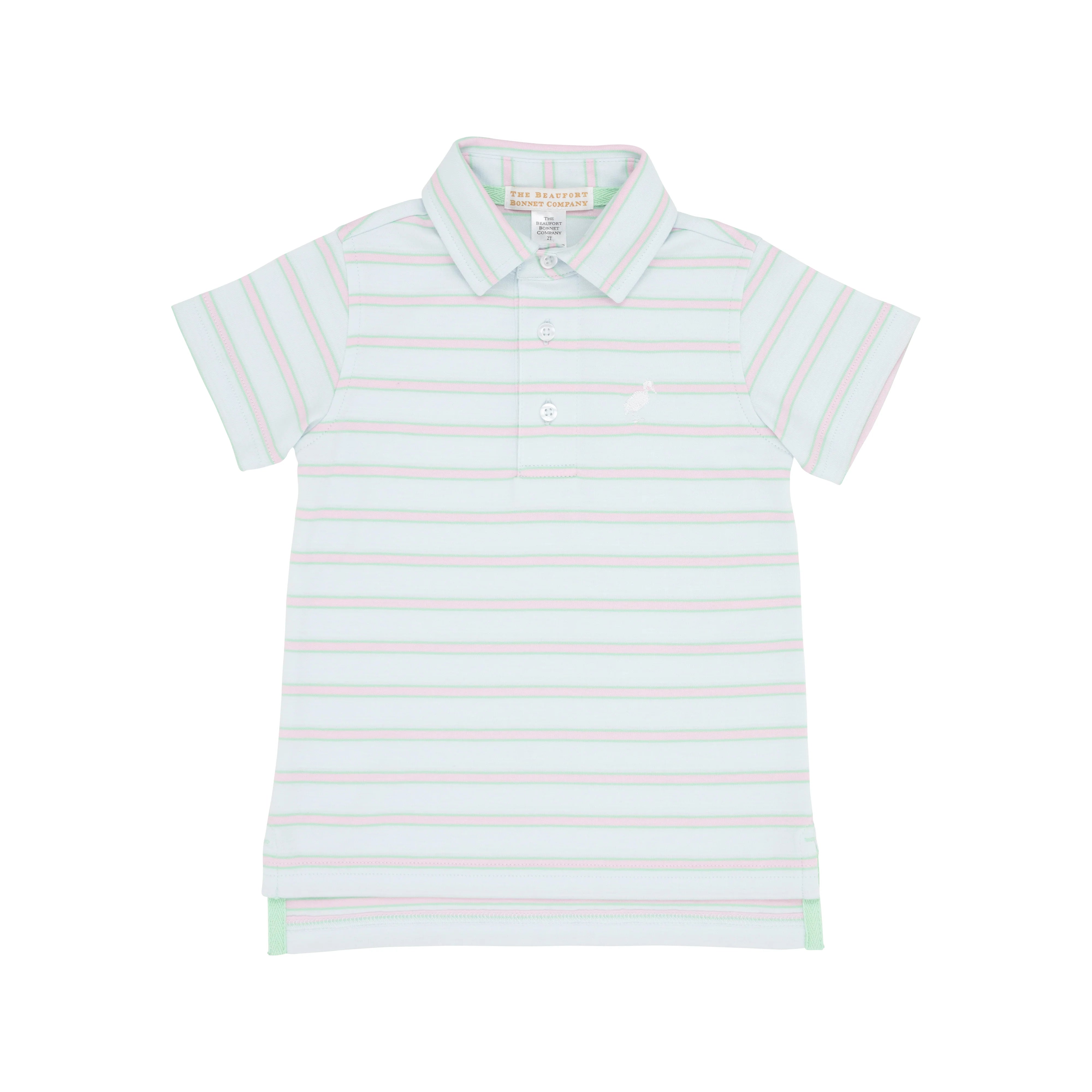 The Beaufort Bonnet Company - Buckhead Blue, Gracebay Green, Palm Beach Stripe SS Prim & Proper Polo