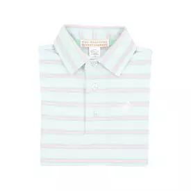 The Beaufort Bonnet Company - Buckhead Blue, Gracebay Green, Palm Beach Stripe SS Prim & Proper Polo