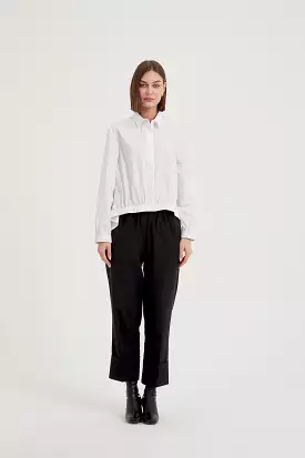 Tirelli Elastic Front Hem Shirt White