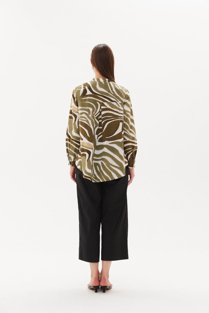 Tirelli - Monstera Print Button Up Shirt