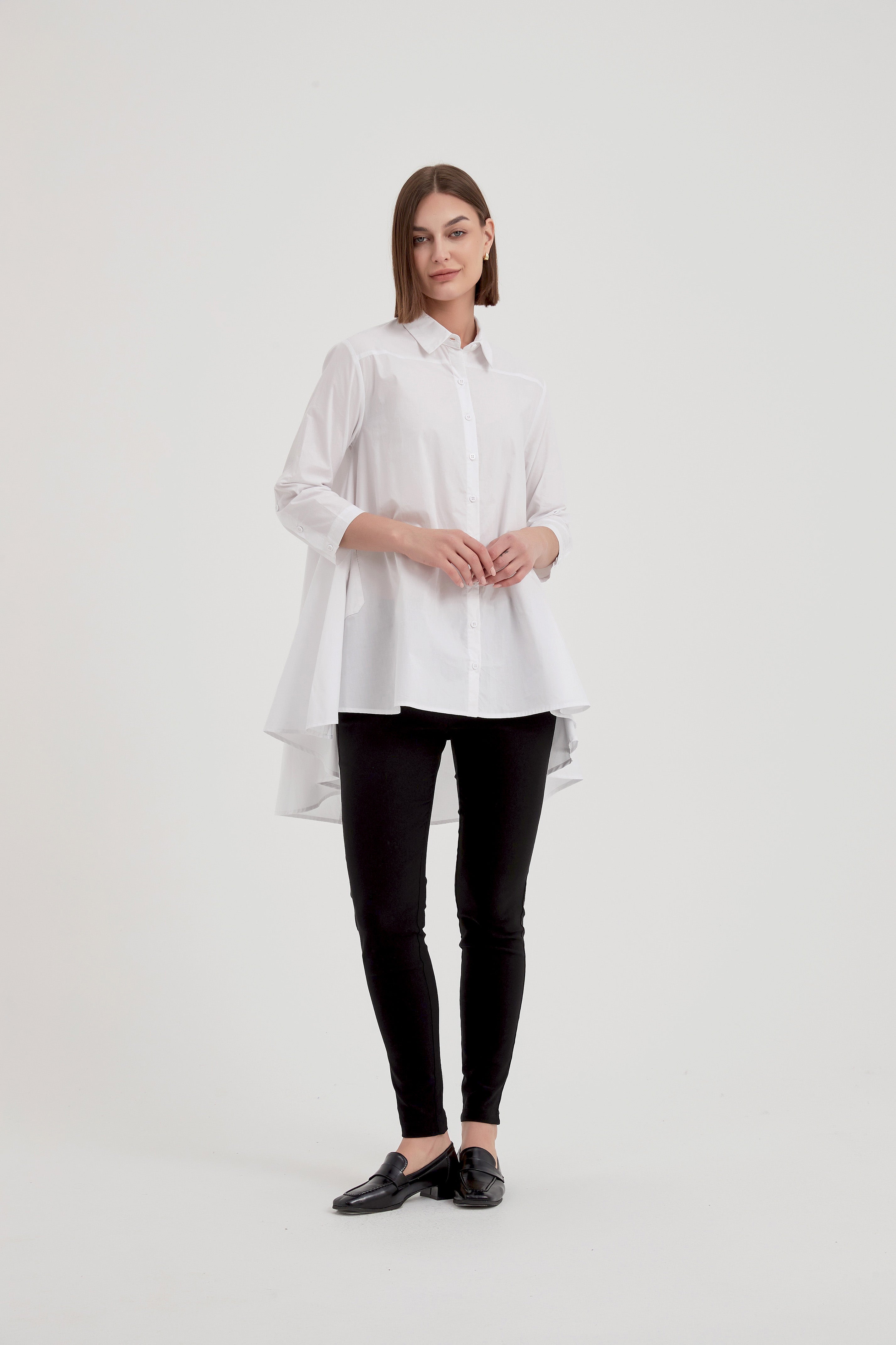 Tirelli Swing Back Shirt White - Shop Now