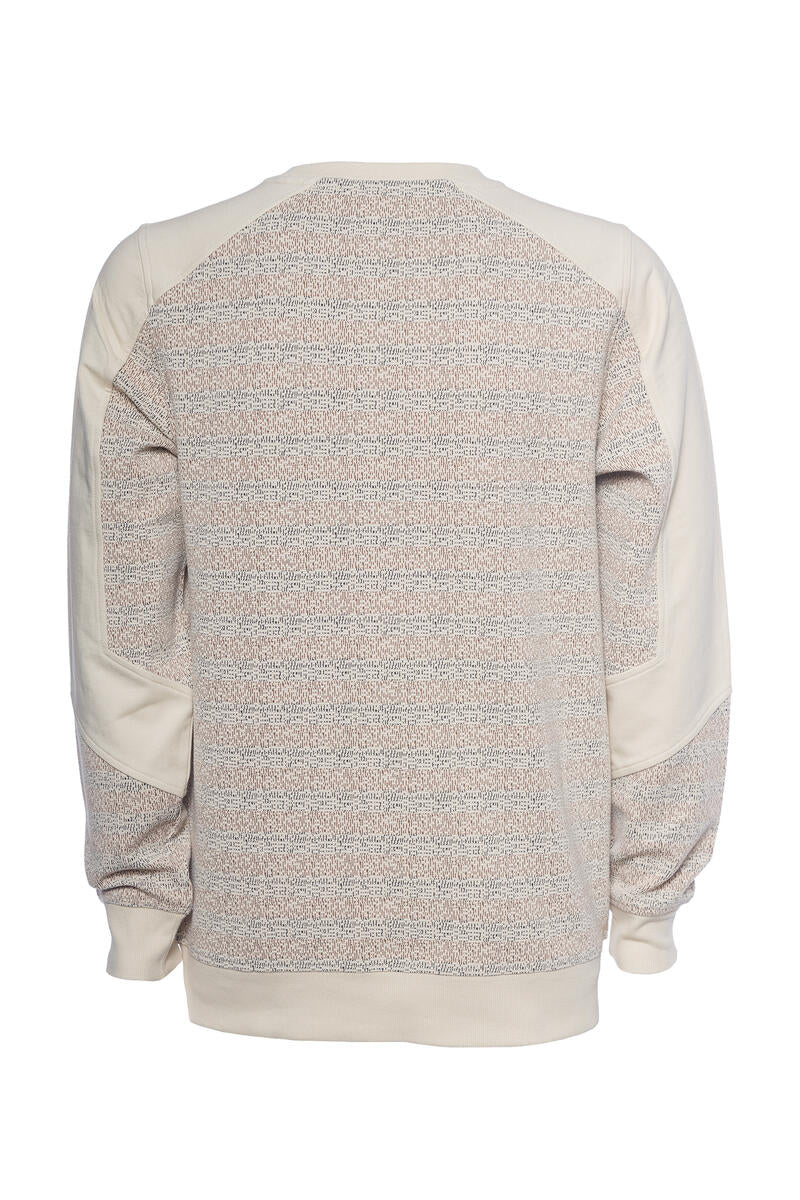 TIZIANO SORRENTO LS JACQUARD KNIT CREW FOG