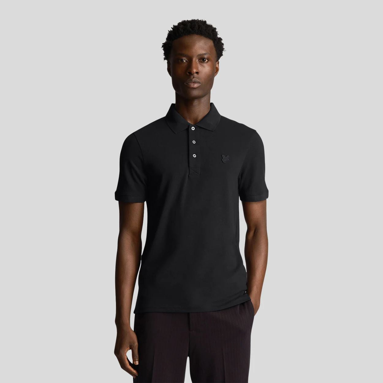 Tonal Black Polo Shirt - Summer 2024