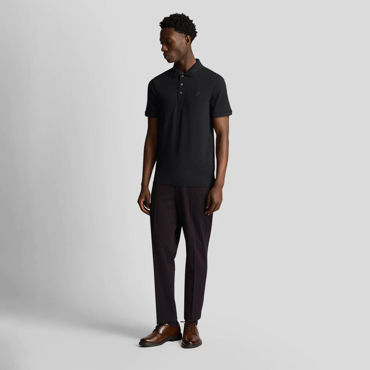 Tonal Black Polo Shirt - Summer 2024