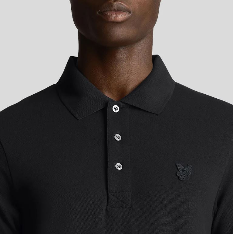 Tonal Black Polo Shirt - Summer 2024