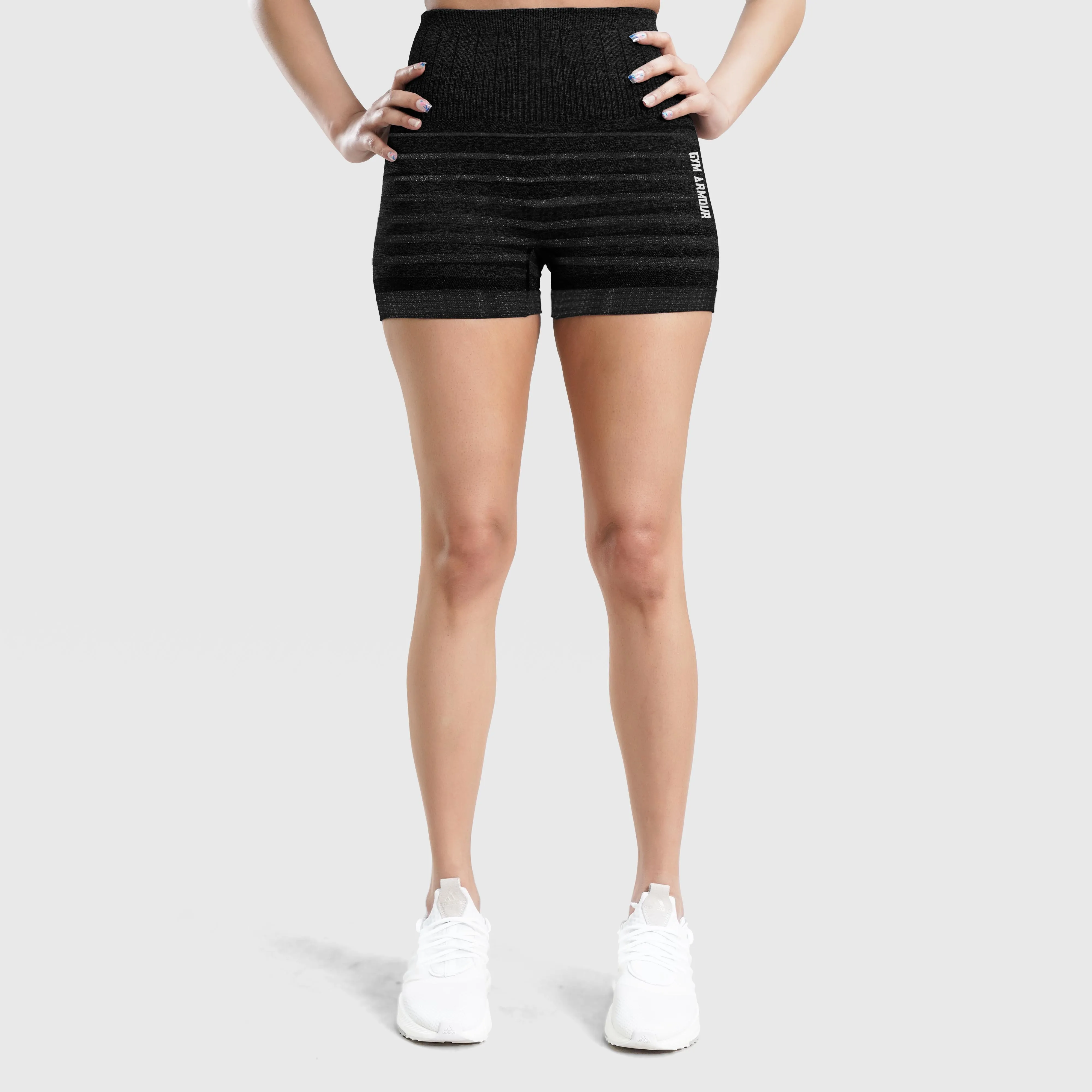 Tone Sculpt Black Seamless Shorts