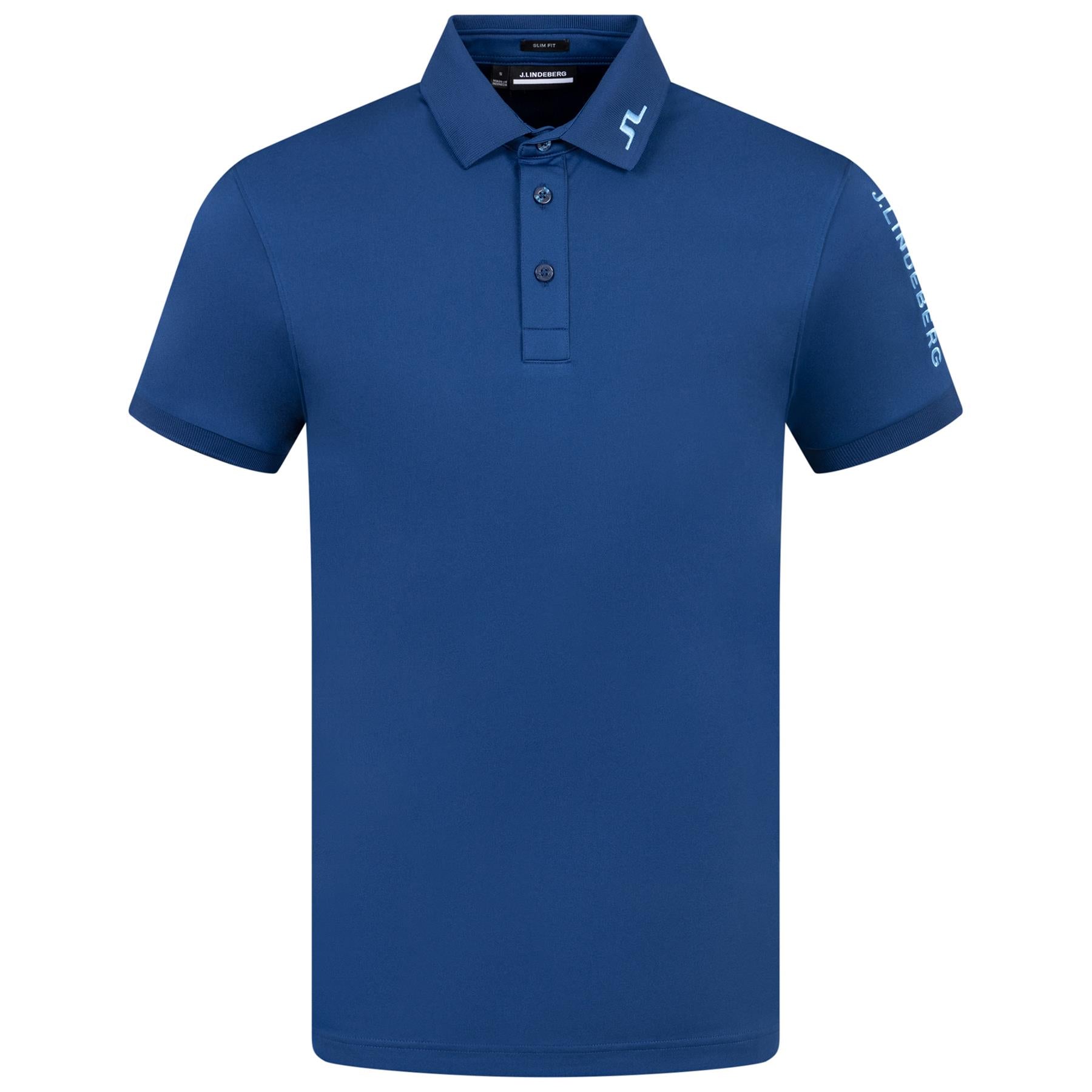 Tour Tech Slim Fit Polo Shirt Estate Blue - AW23