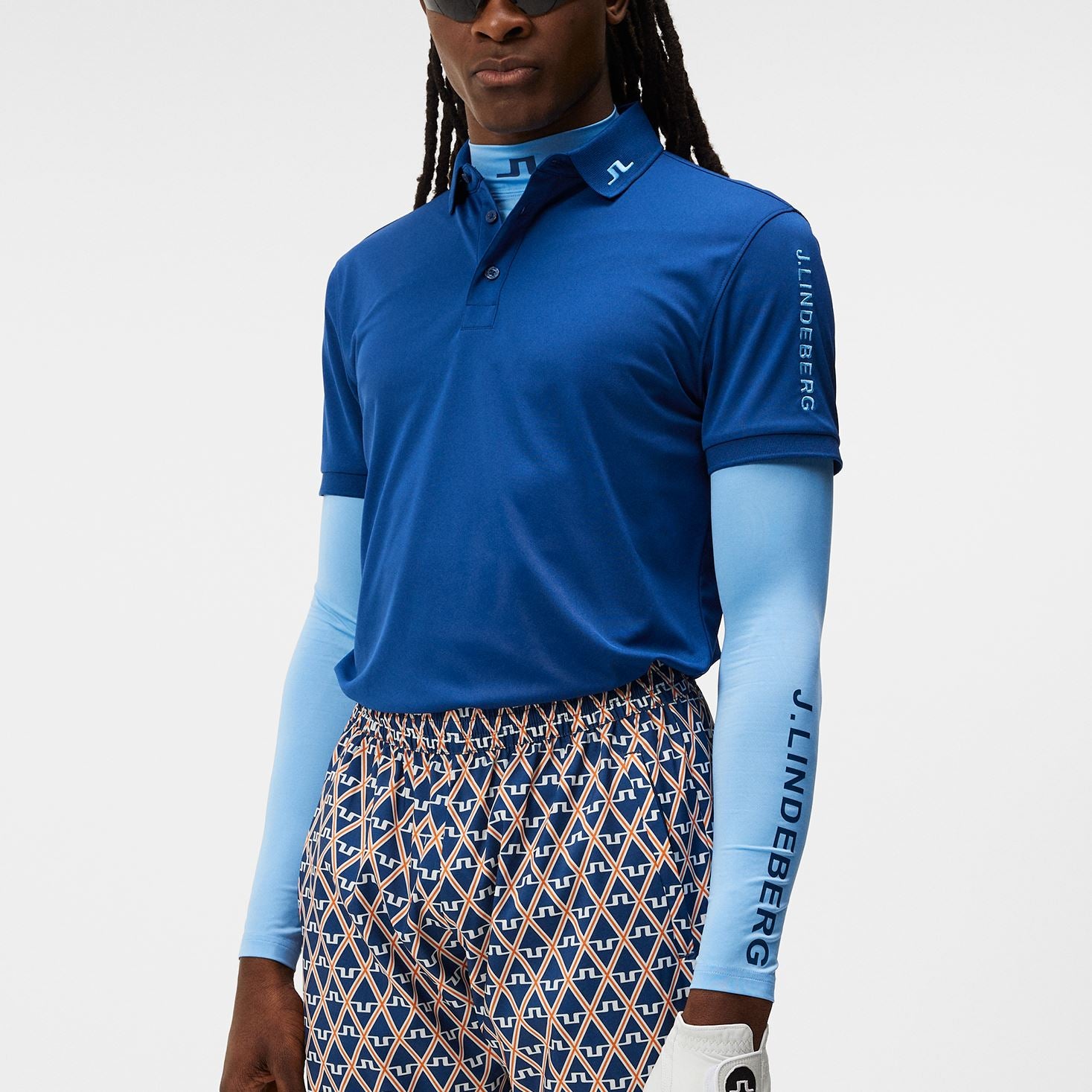 Tour Tech Slim Fit Polo Shirt Estate Blue - AW23