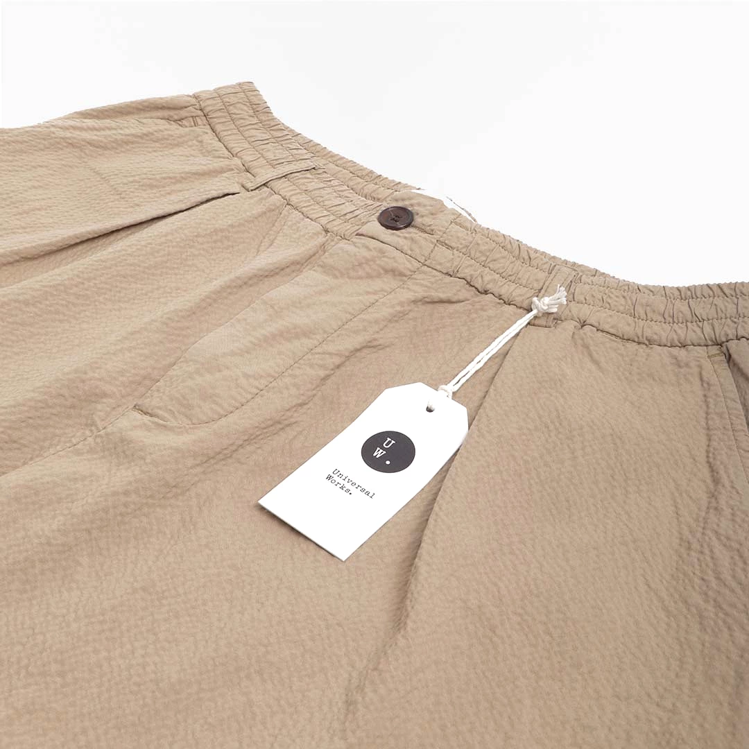 Track Shorts with Pleated Design from Universal Works