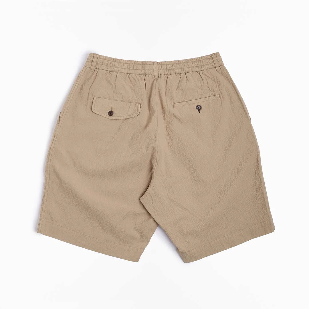 Track Shorts with Pleated Design from Universal Works