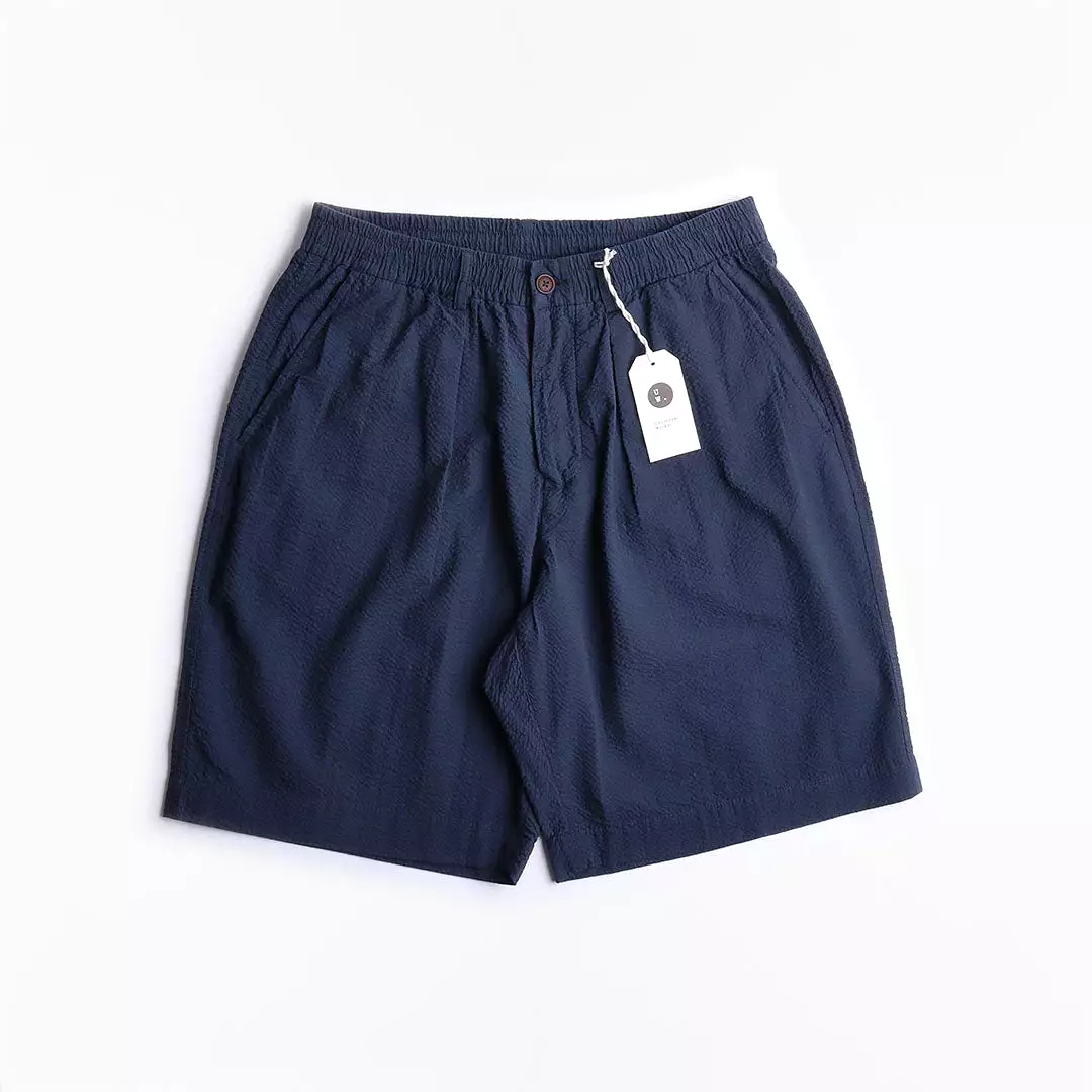 Track Shorts with Pleated Detail by Universal Works