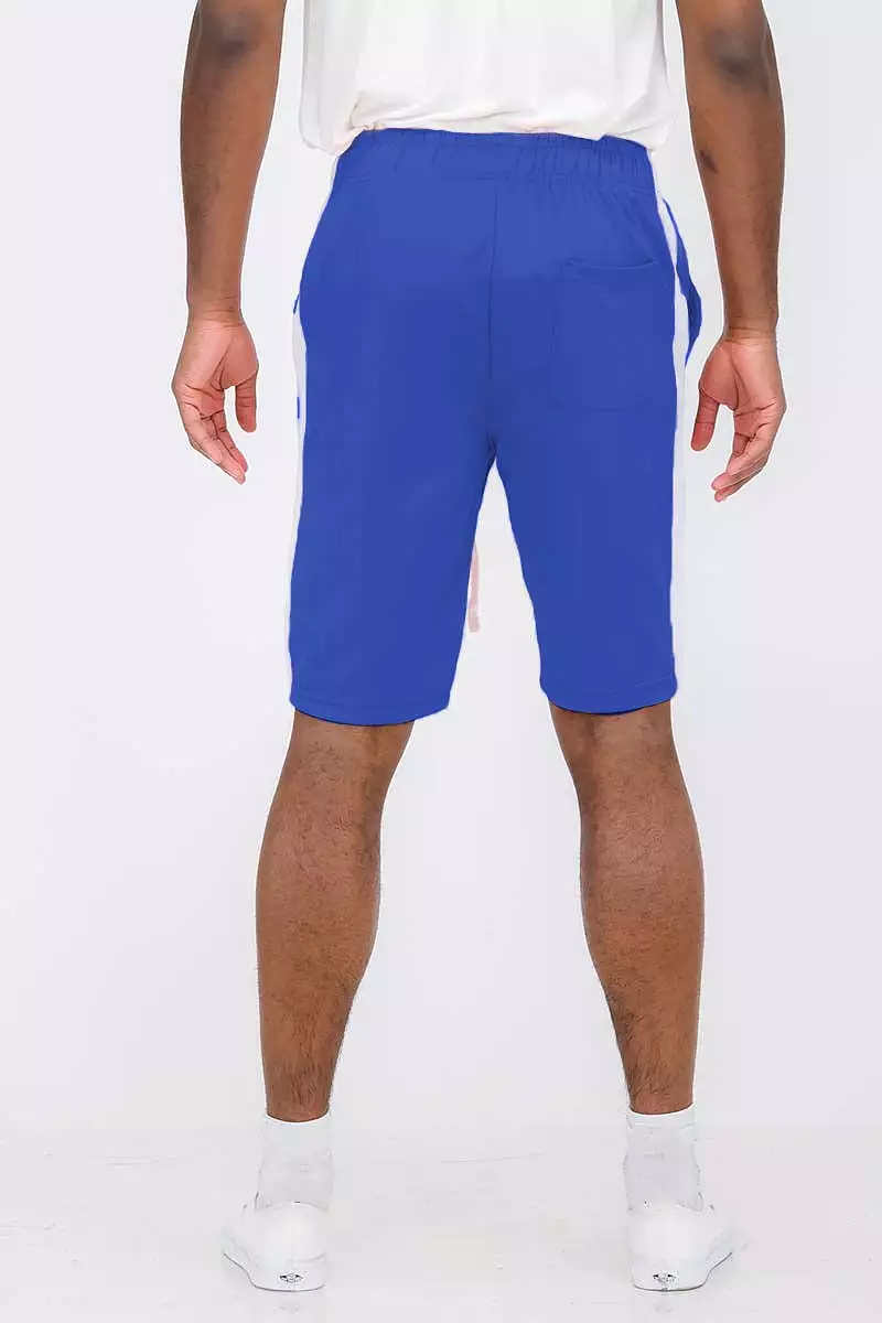 Track shorts with single stripe