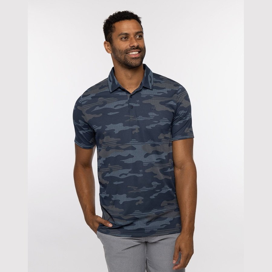 Travis Mathew Beachside Polo in Blue.