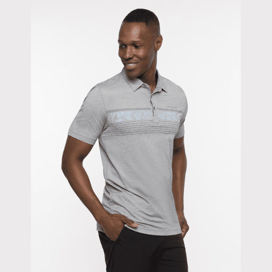 Travis Mathew Grey Polo - Underwater Museum Collection