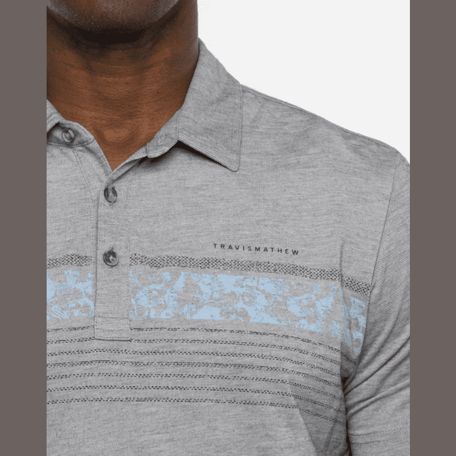 Travis Mathew Grey Polo - Underwater Museum Collection