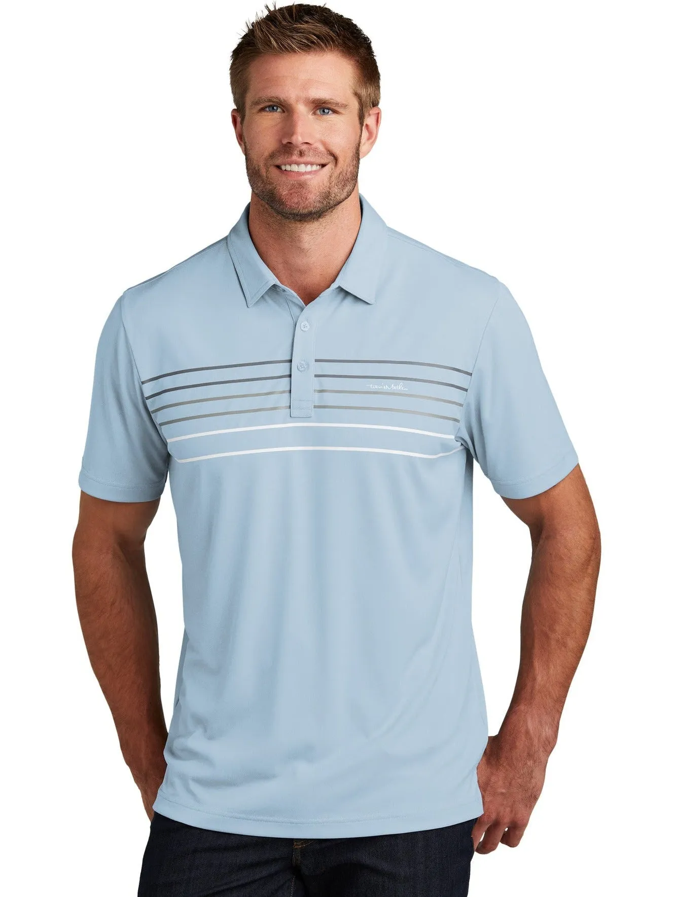 TravisMathew Coto Performance Chest Stripe Polo Shirt