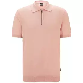 Trieste Polo Shirt - Regular Fit, Linen, Open Pink