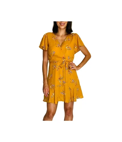 Trixxi floral wrap dress for women.