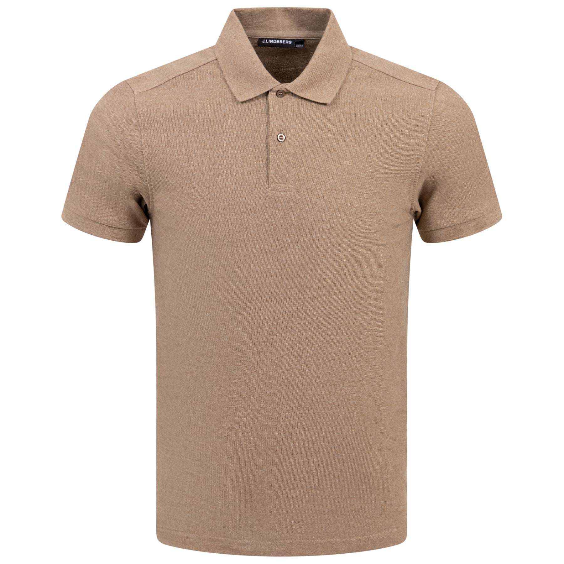 Troy Polo Batik Khaki Grey Melange - SS24