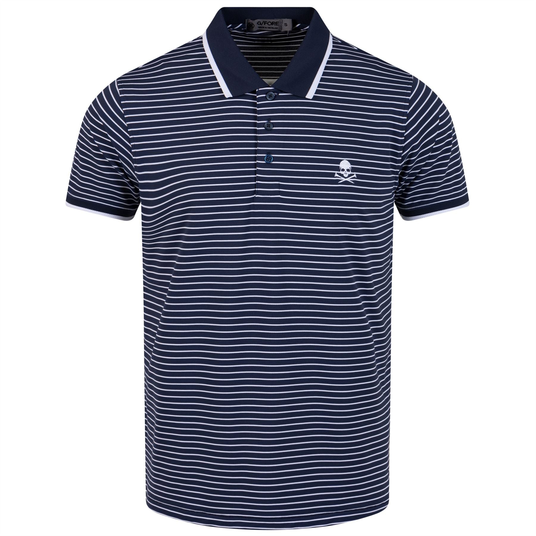 Twilight Perforated Wide Stripe Polo - SS23