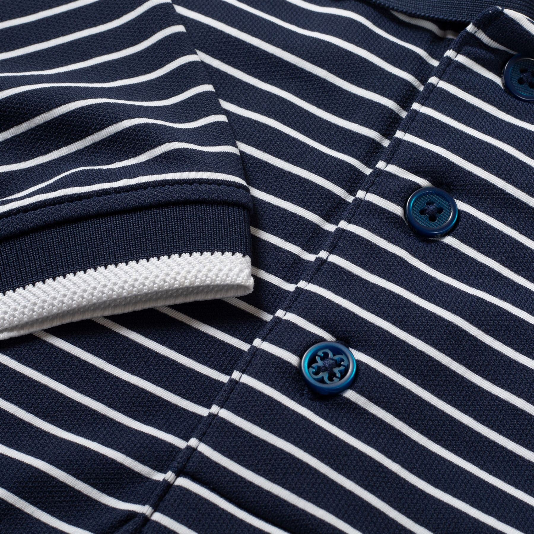 Twilight Perforated Wide Stripe Polo - SS23