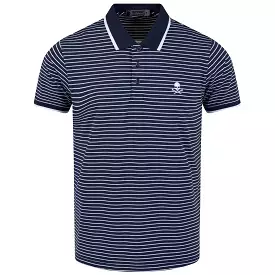 Twilight Perforated Wide Stripe Polo - SS23